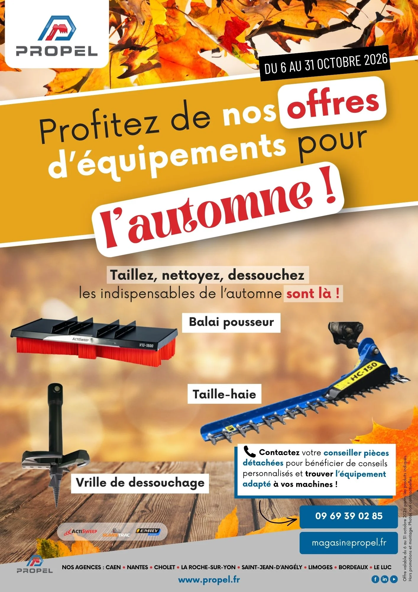 Promo équipements automne 2026