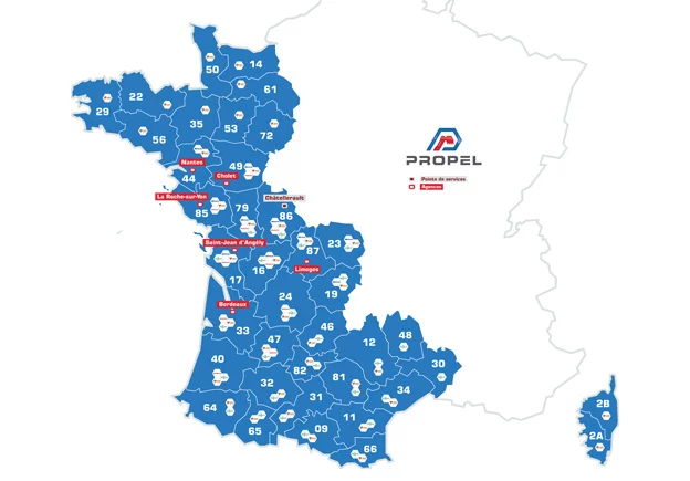 Carte secteur Propel