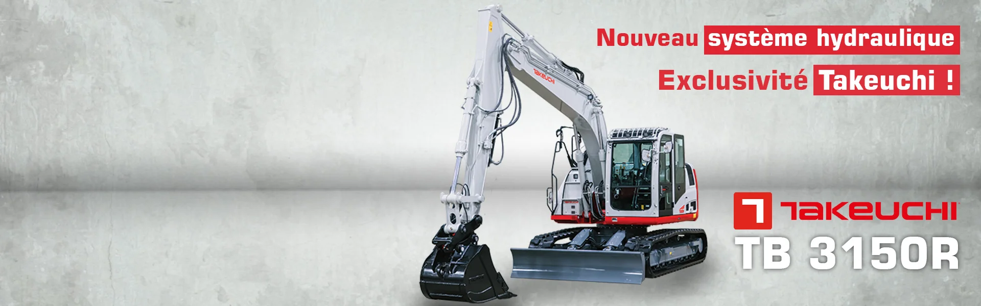 Nouveauté TB 3150 Takeuchi : pelle 15 T à chenilles